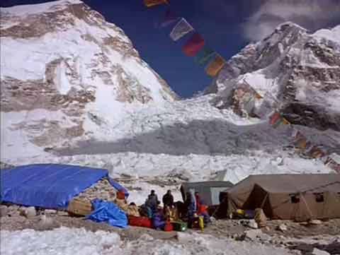 
Everest Base Camp With The Icefall Behind - IMAX Everest DVD
